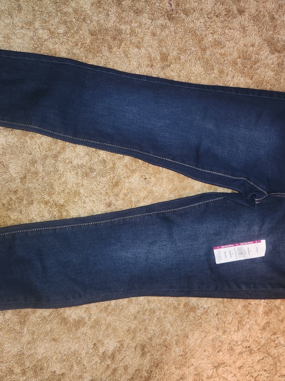 Time and Tru Dark Blue Skinny Stretch Jeans